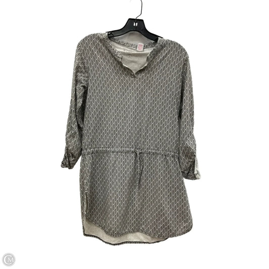 Athletic Top Long Sleeve Collar By Coolibar In Black & White, Size: S