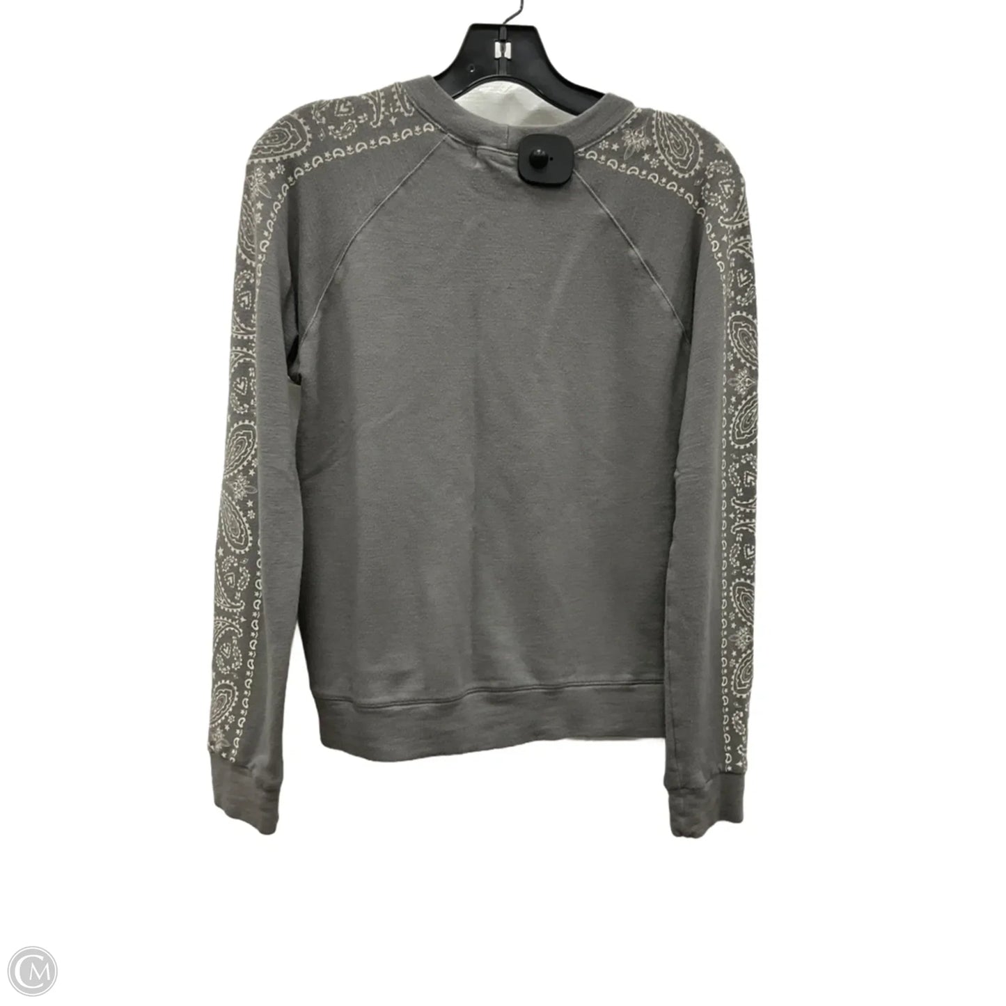 Top Long Sleeve By Monrow In Grey, Size: Xs