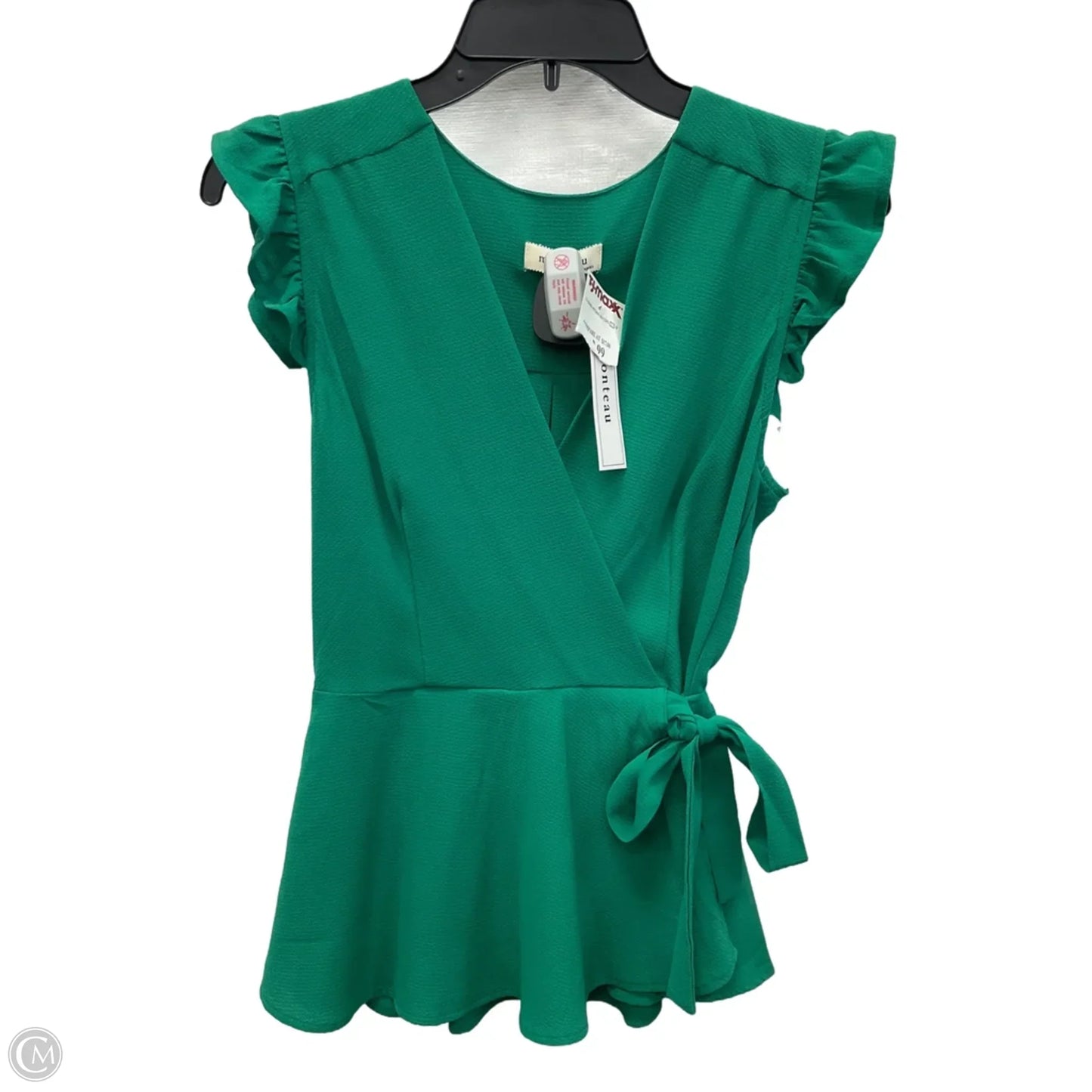 Top Sleeveless By Monteau In Green, Size: M