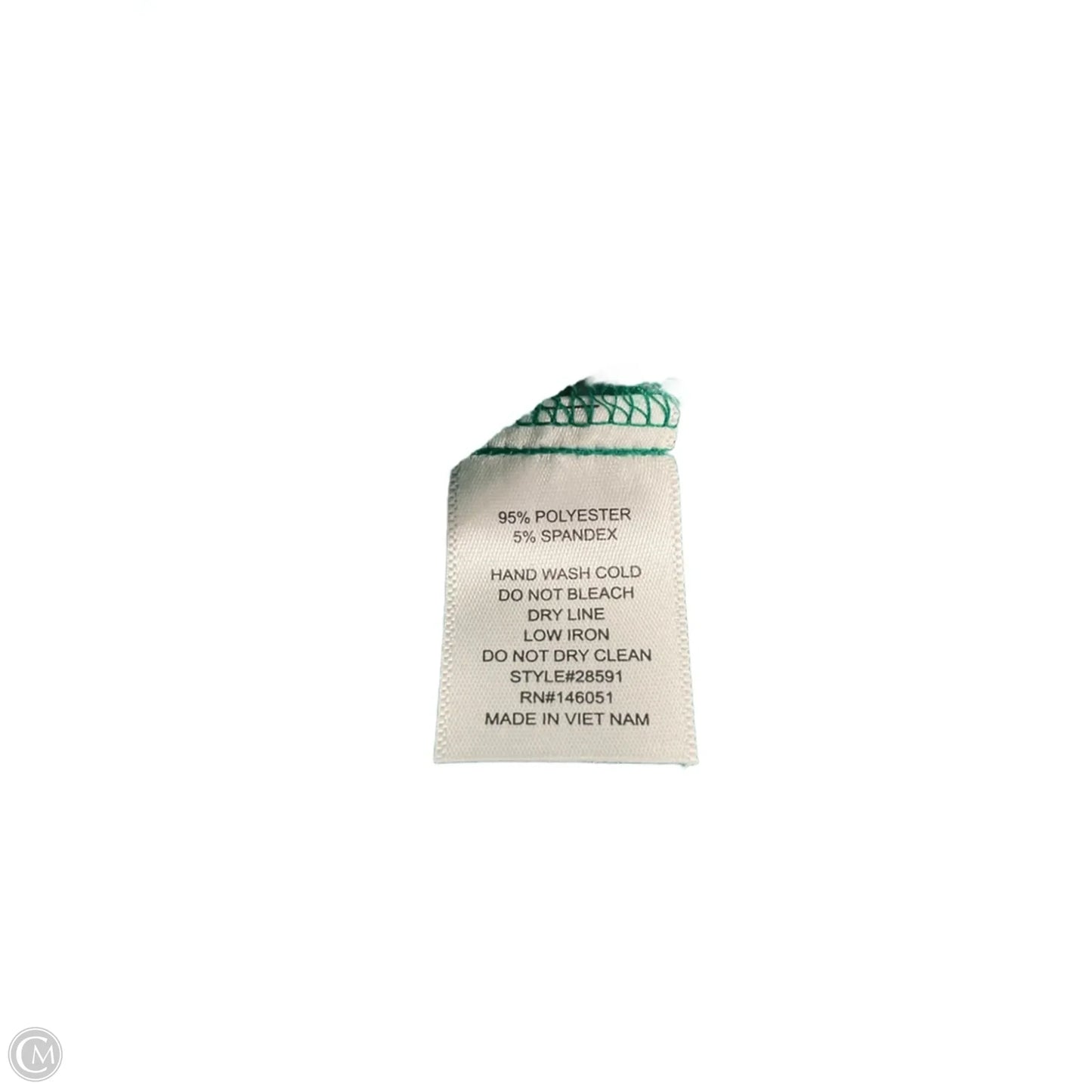 Top Sleeveless By Monteau In Green, Size: M