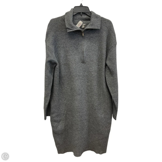 Dress Sweater By Falls Creek In Grey, Size: L