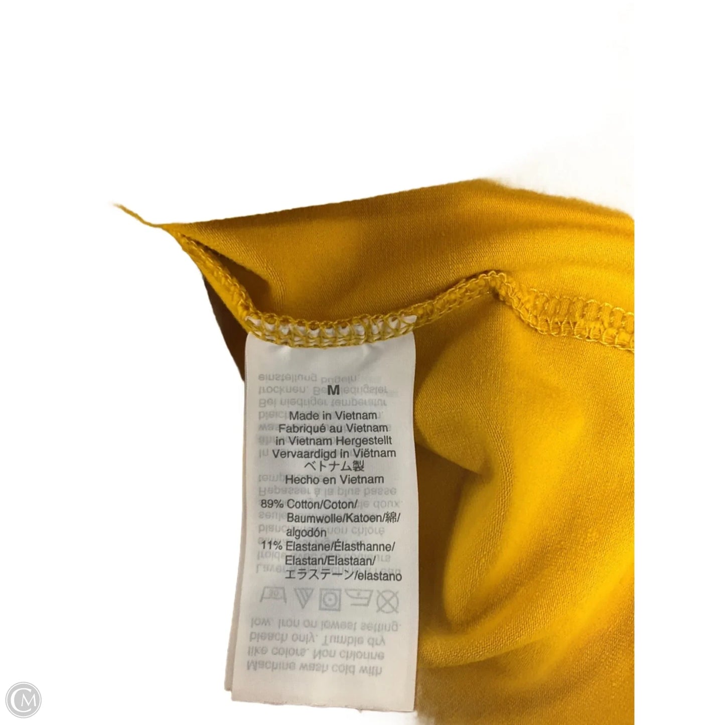 Top 3/4 Sleeve By J. Crew In Yellow, Size: M