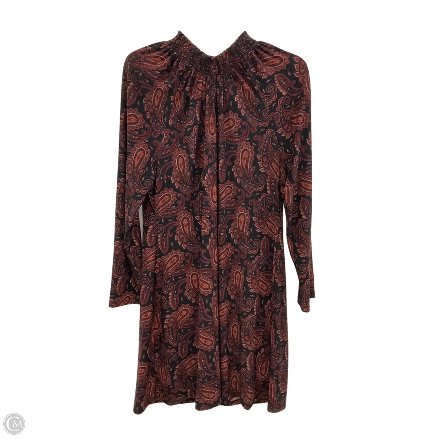 Dress Work By Tommy Hilfiger In Paisley Print, Size: L