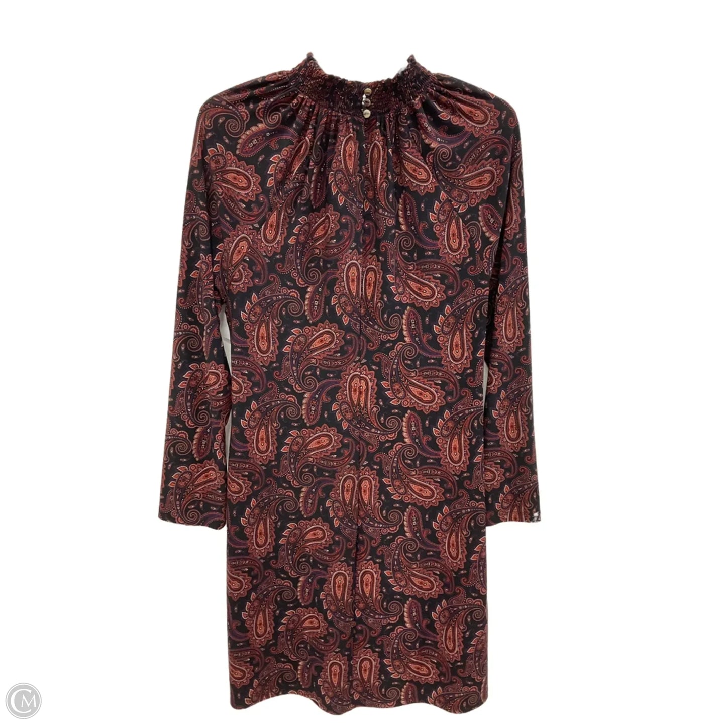 Dress Work By Tommy Hilfiger In Paisley Print, Size: L
