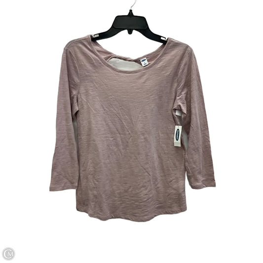 Top Long Sleeve Basic By Old Navy In Pink, Size: S