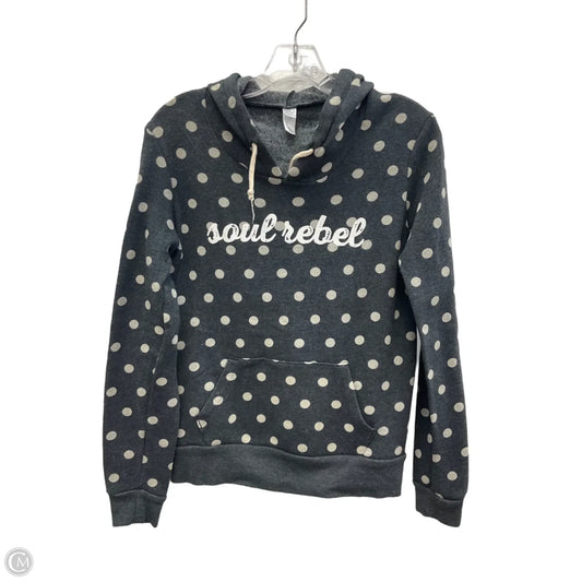 Sweatshirt Hoodie By Alternative In Polkadot Pattern, Size: S