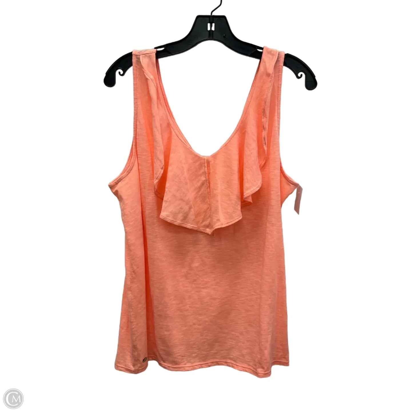 Top 3/4 Sleeve Designer By Lilly Pulitzer In Orange, Size: Xl