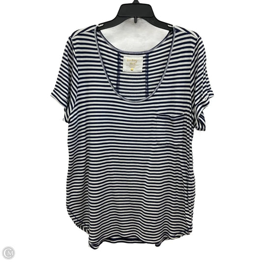 Top Short Sleeve Designer By Lilly Pulitzer In Striped Pattern, Size: Xl