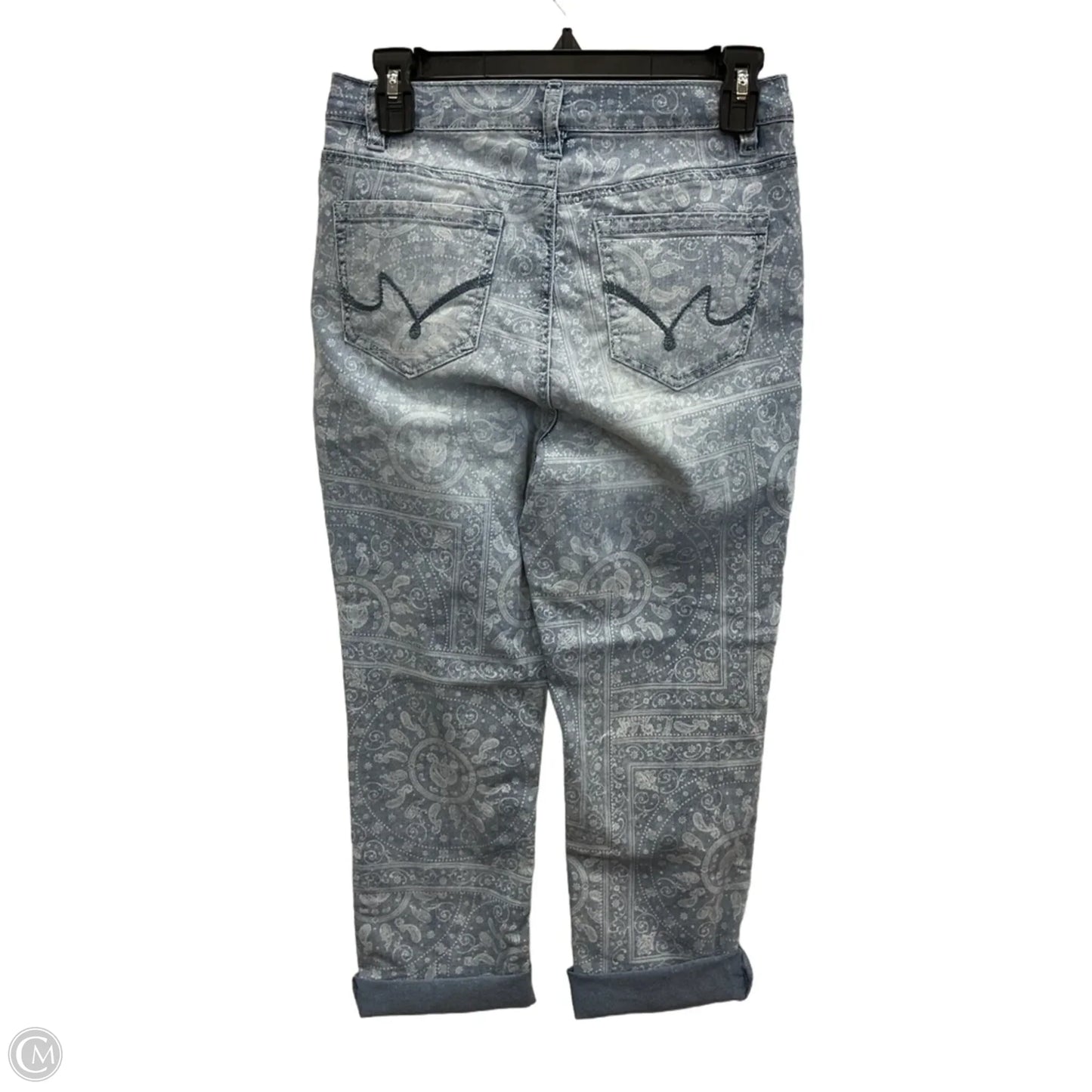 Jeans Cropped By Dg2 In Blue Denim, Size: 4l