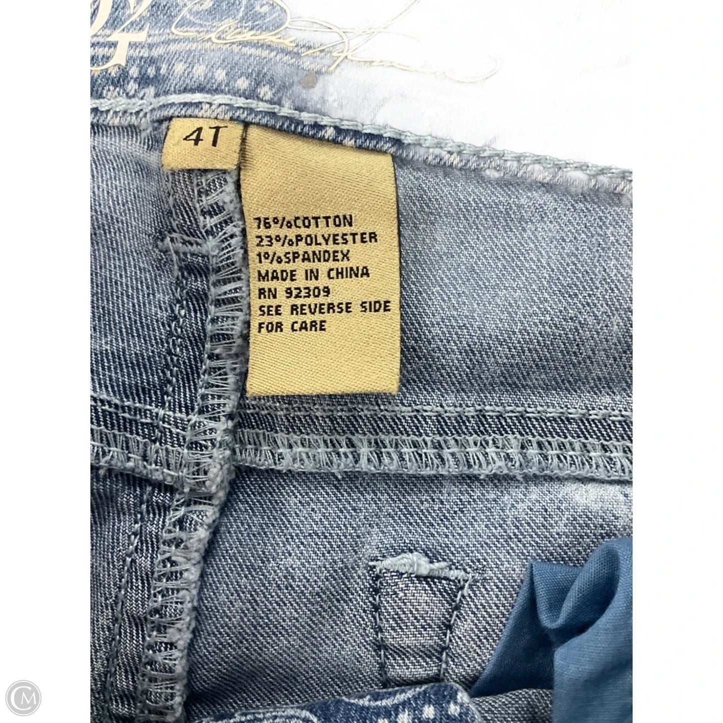 Jeans Cropped By Dg2 In Blue Denim, Size: 4l