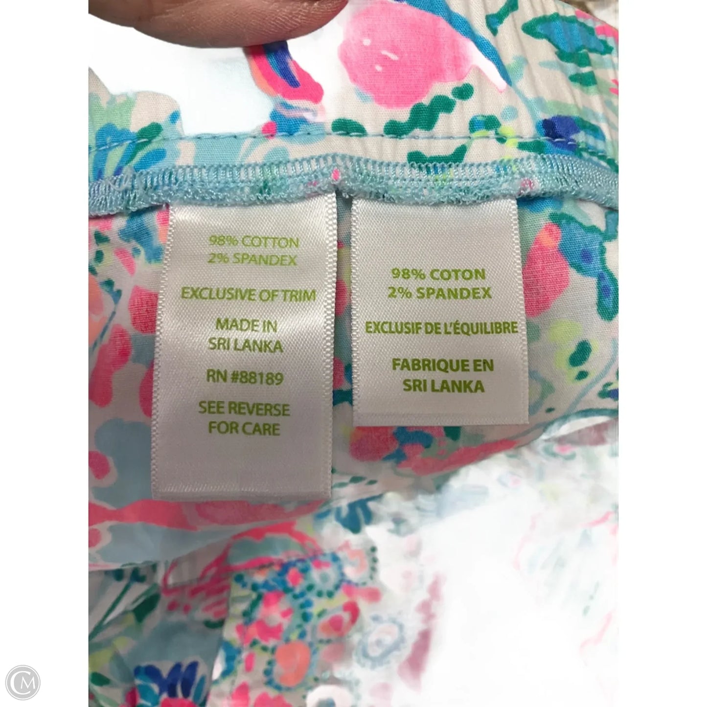 Shorts Designer By Lilly Pulitzer In Blue & Pink, Size: Xl