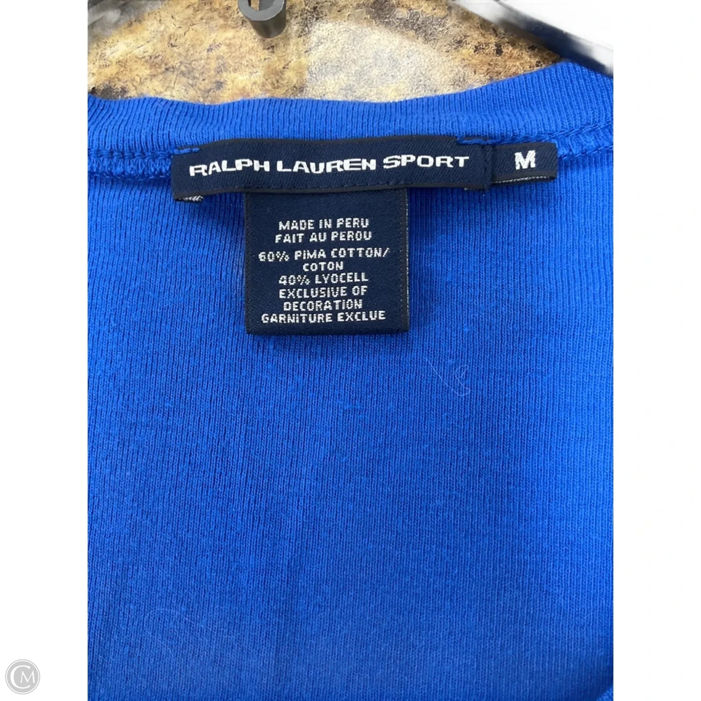 Top Long Sleeve Basic By Ralph Lauren In Blue, Size: M