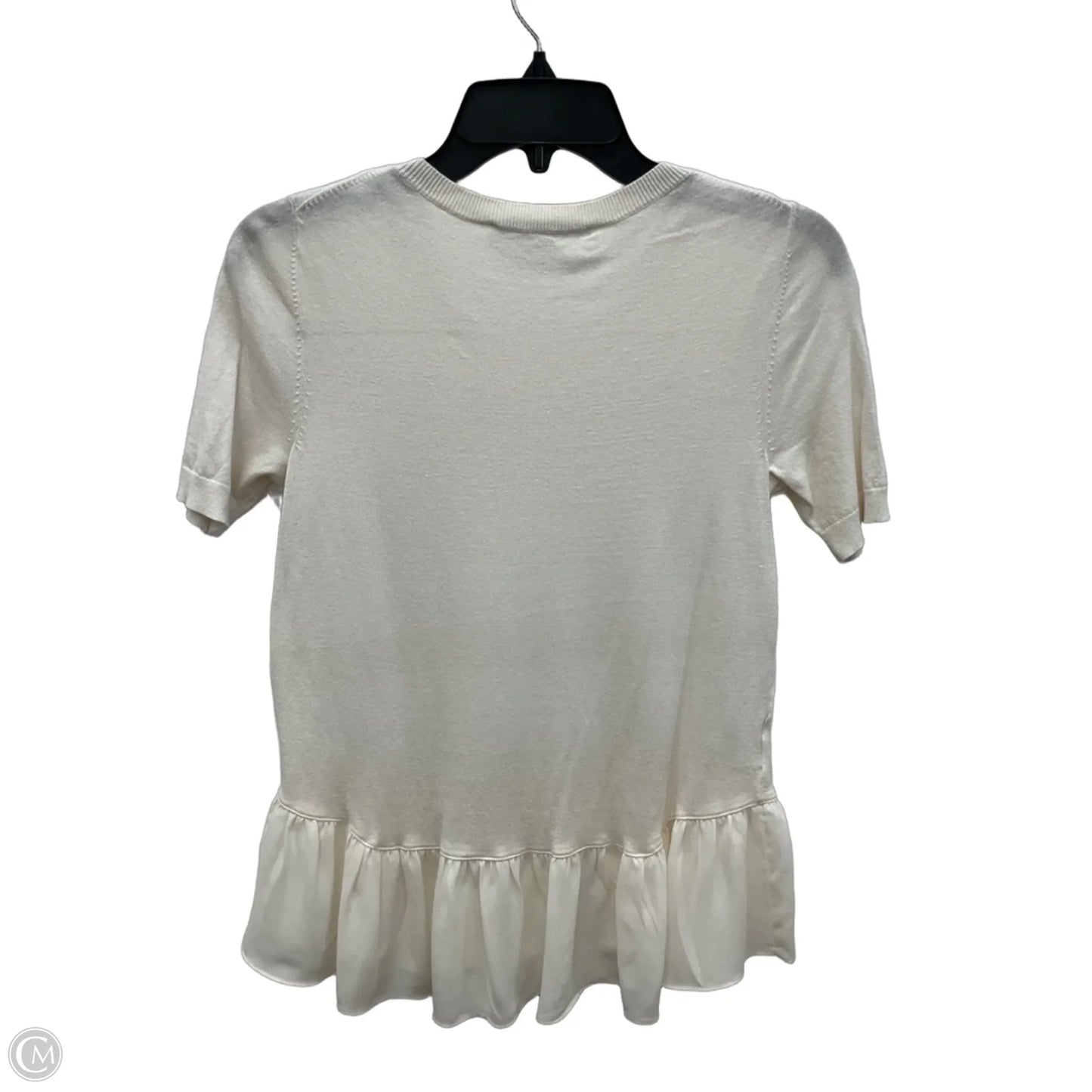 Top Short Sleeve By Loft In White, Size: Xs