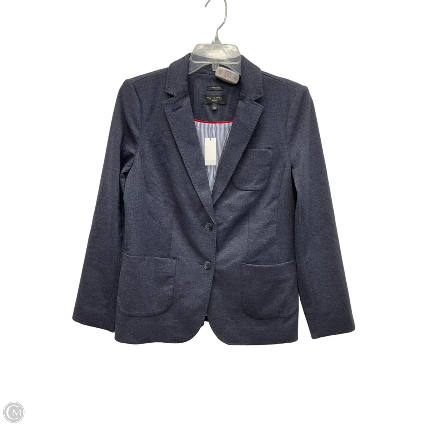 Blazer By Talbots In Blue, Size: 8p