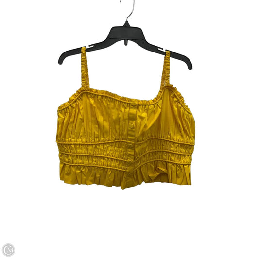 Top Sleeveless By J. Crew In Yellow, Size: Xl