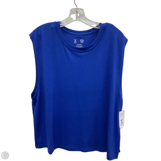 Top Sleeveless Basic By Xersion In Blue, Size: Xxl