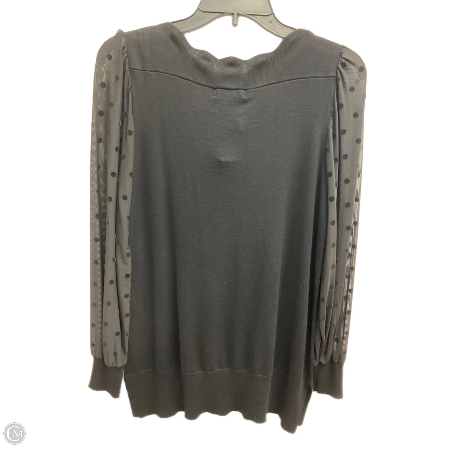 Top Long Sleeve By Cable And Gauge In Black, Size: S