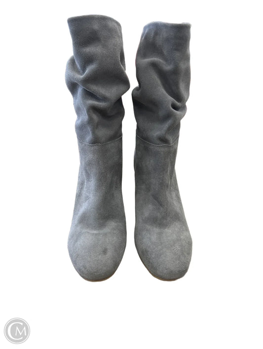 Boots Mid-calf Heels By Chinese Laundry In Grey, Size: 7