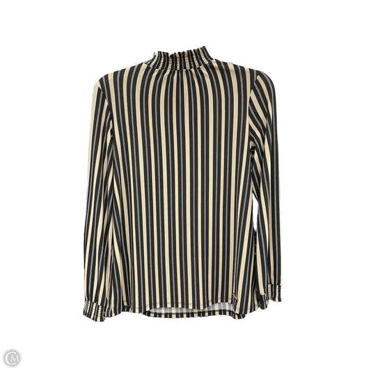 Top Long Sleeve By Anne Klein In Striped Pattern, Size: S
