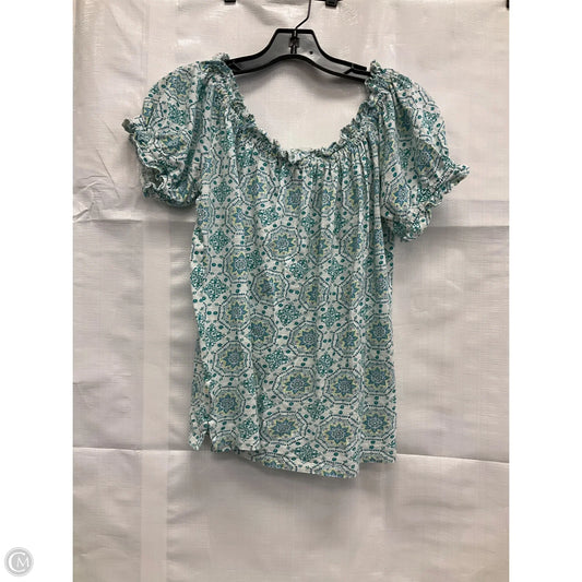 Top Short Sleeve By Loft In Floral Print, Size: S