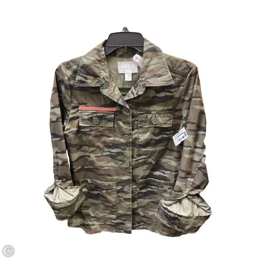 Jacket Shirt By Caslon In Camouflage Print, Size: Xs
