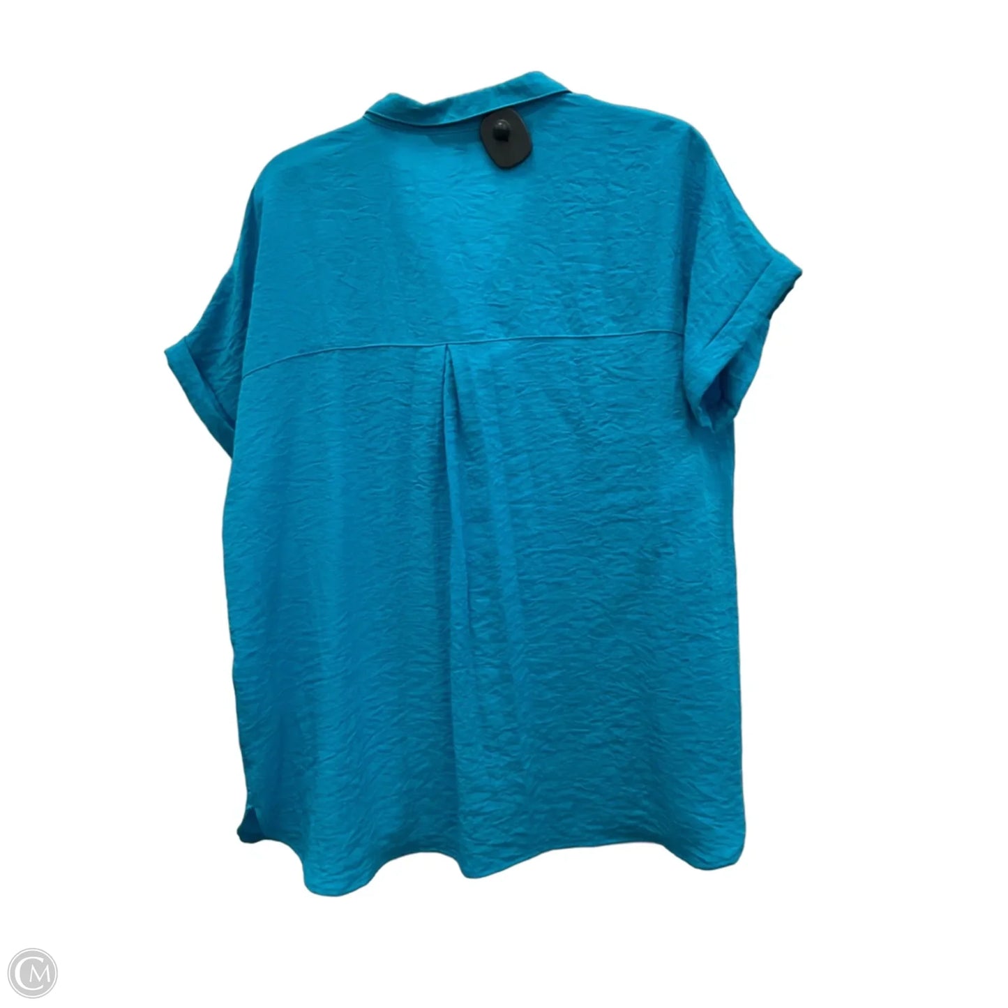 Top Short Sleeve By John Mark In Blue, Size: L