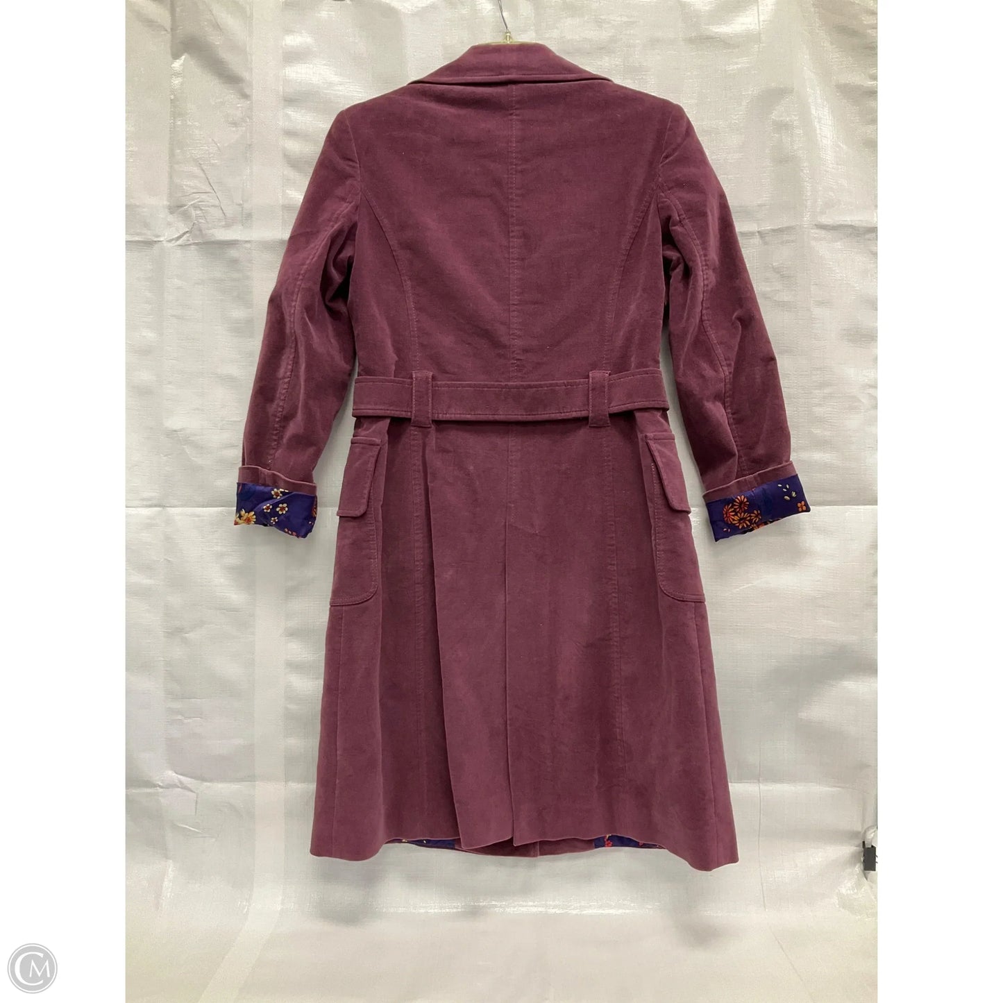 Coat Luxury Designer By Dolce And Gabbana In Purple, Size: L