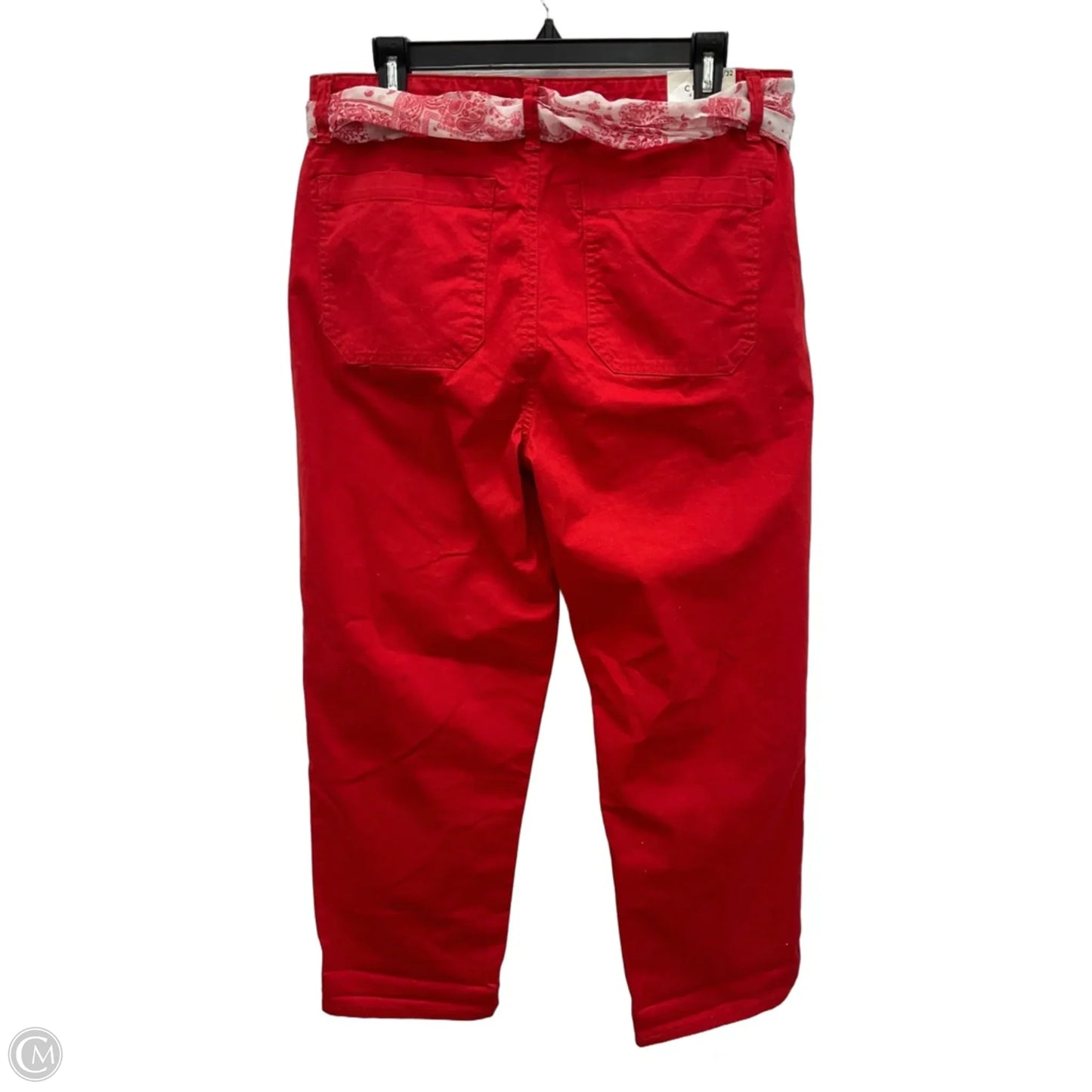Pants Cropped By Curve Appeal In Red, Size: 14
