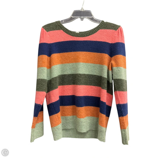 Sweater By Talbots In Striped Pattern, Size: L