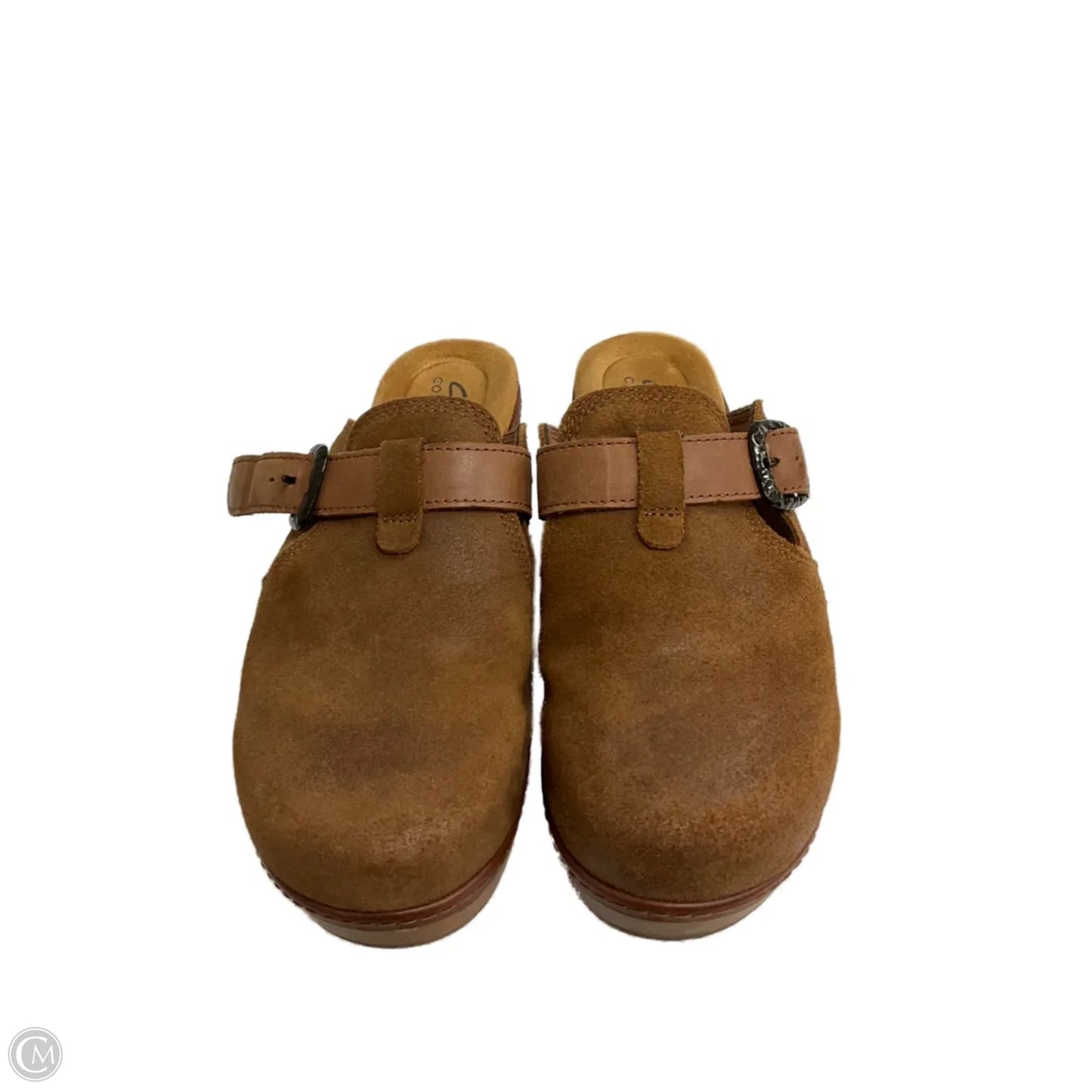 Sandals Heels Block By Clarks In Brown, Size: 5.5