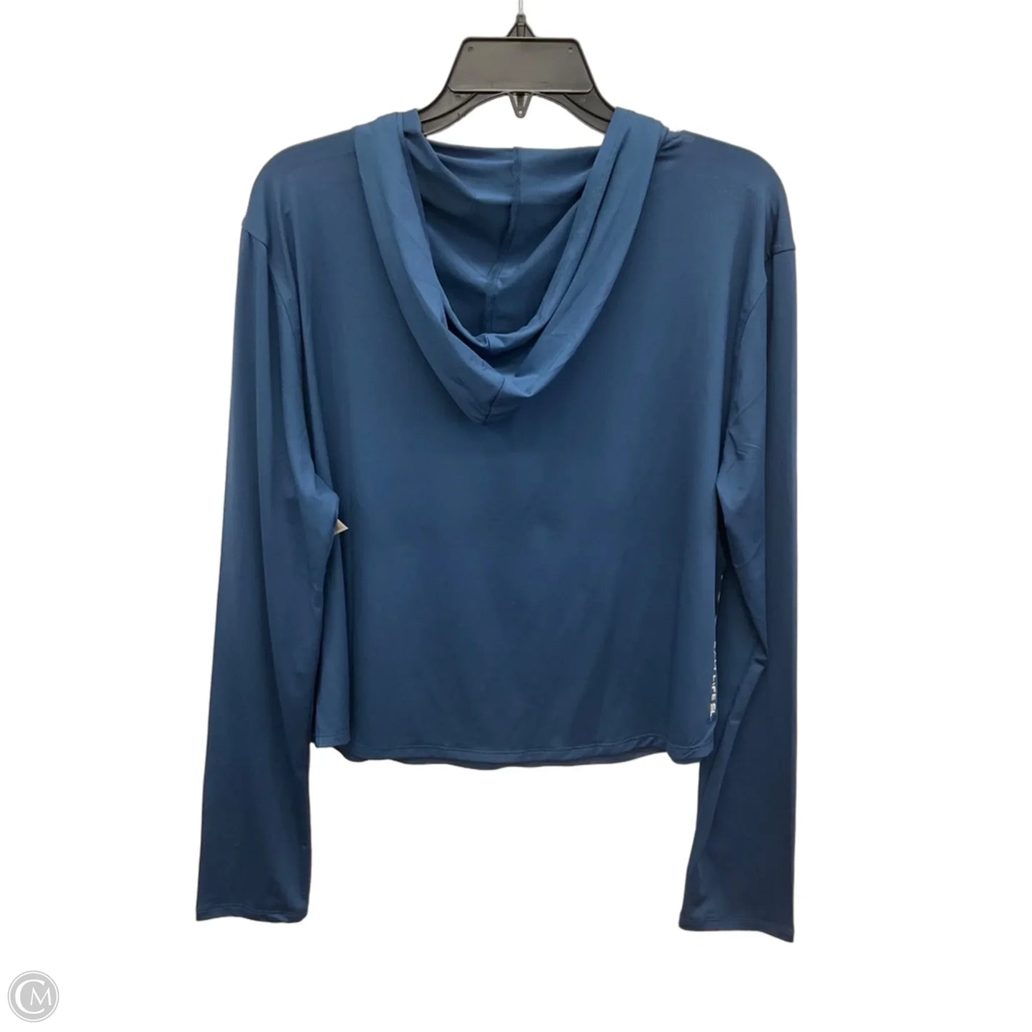 Athletic Top Long Sleeve Hoodie By Salt Life In Blue, Size: L