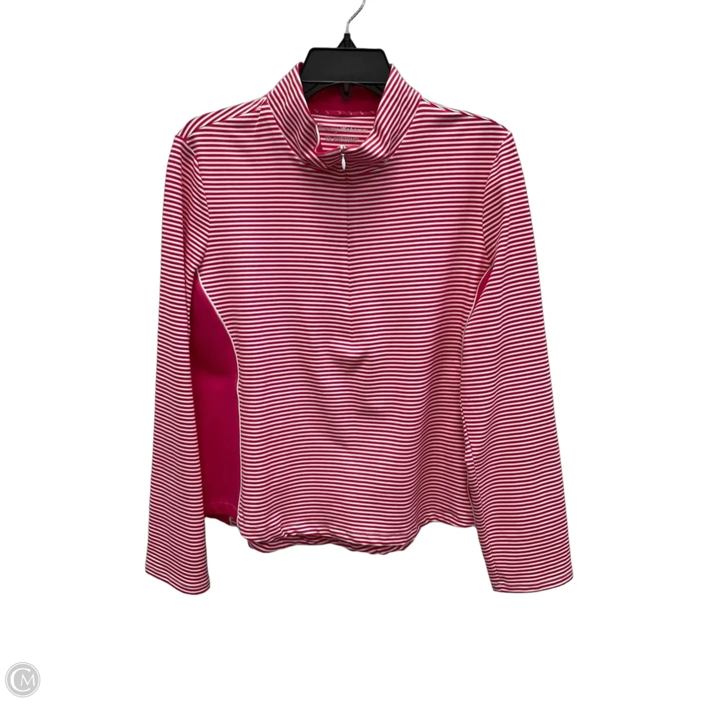 Athletic Top Long Sleeve Crewneck By Tommy Bahama In Pink & White, Size: L