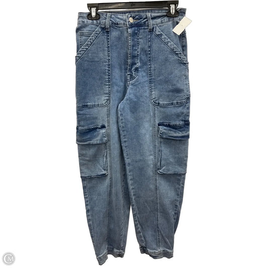 Pants Joggers By Miou Muse In Blue Denim, Size: M