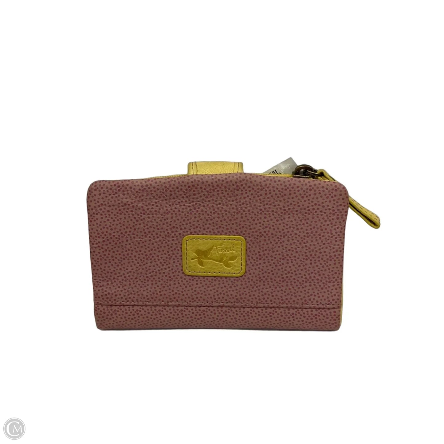 Wallet Leather By Fossil, Size: Medium