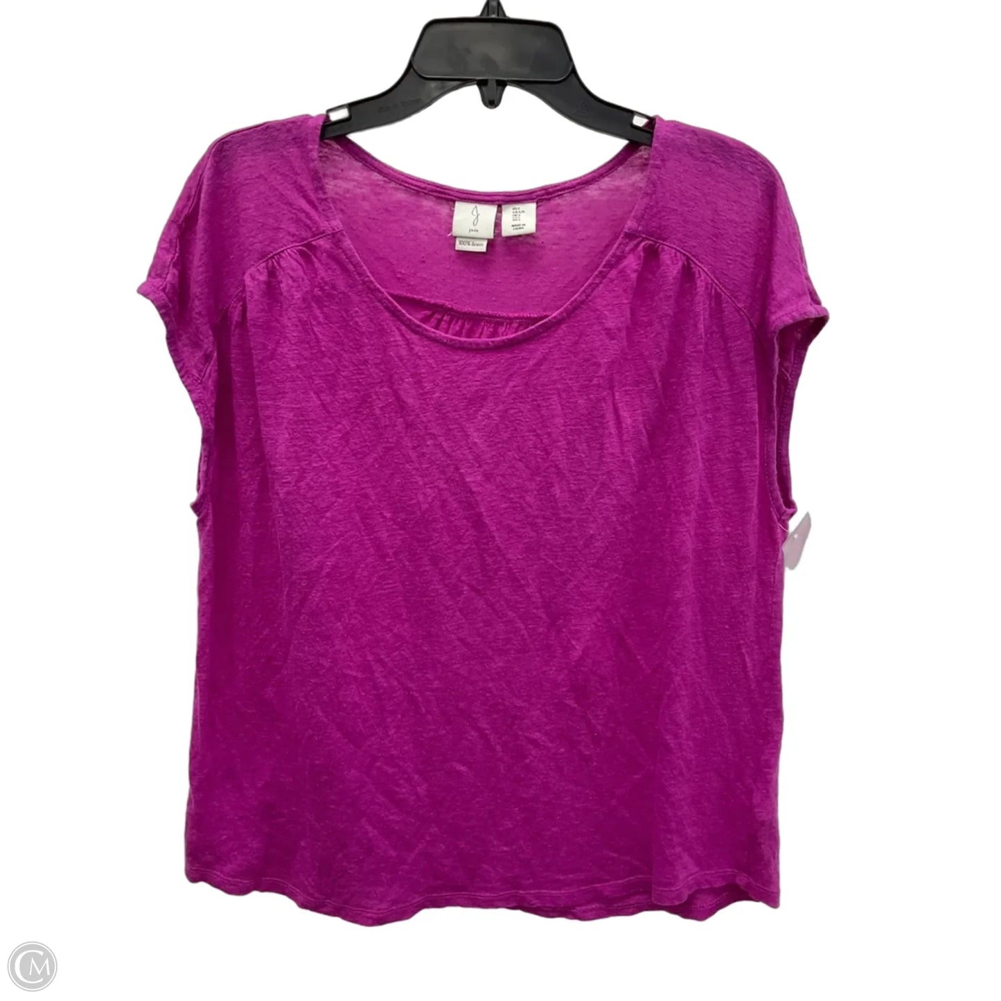 Top Short Sleeve Basic By Joie In Purple, Size: L