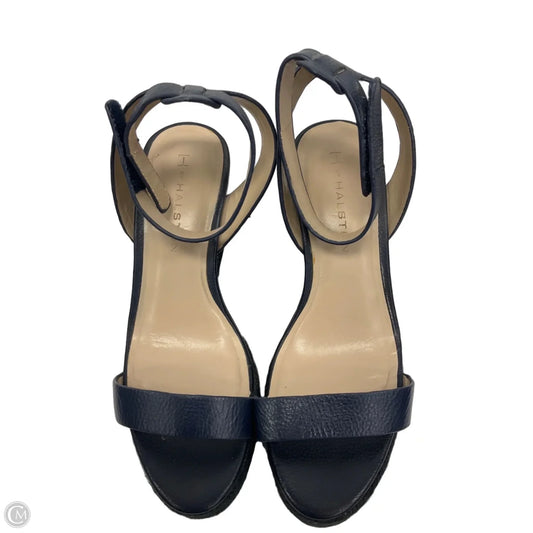 Sandals Flats By H For Halston In Navy, Size: 7.5