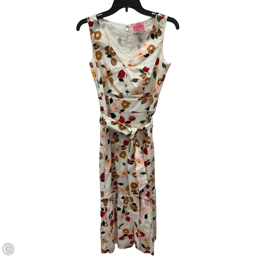 Dress Designer By Kate Spade In Pink & White, Size: S