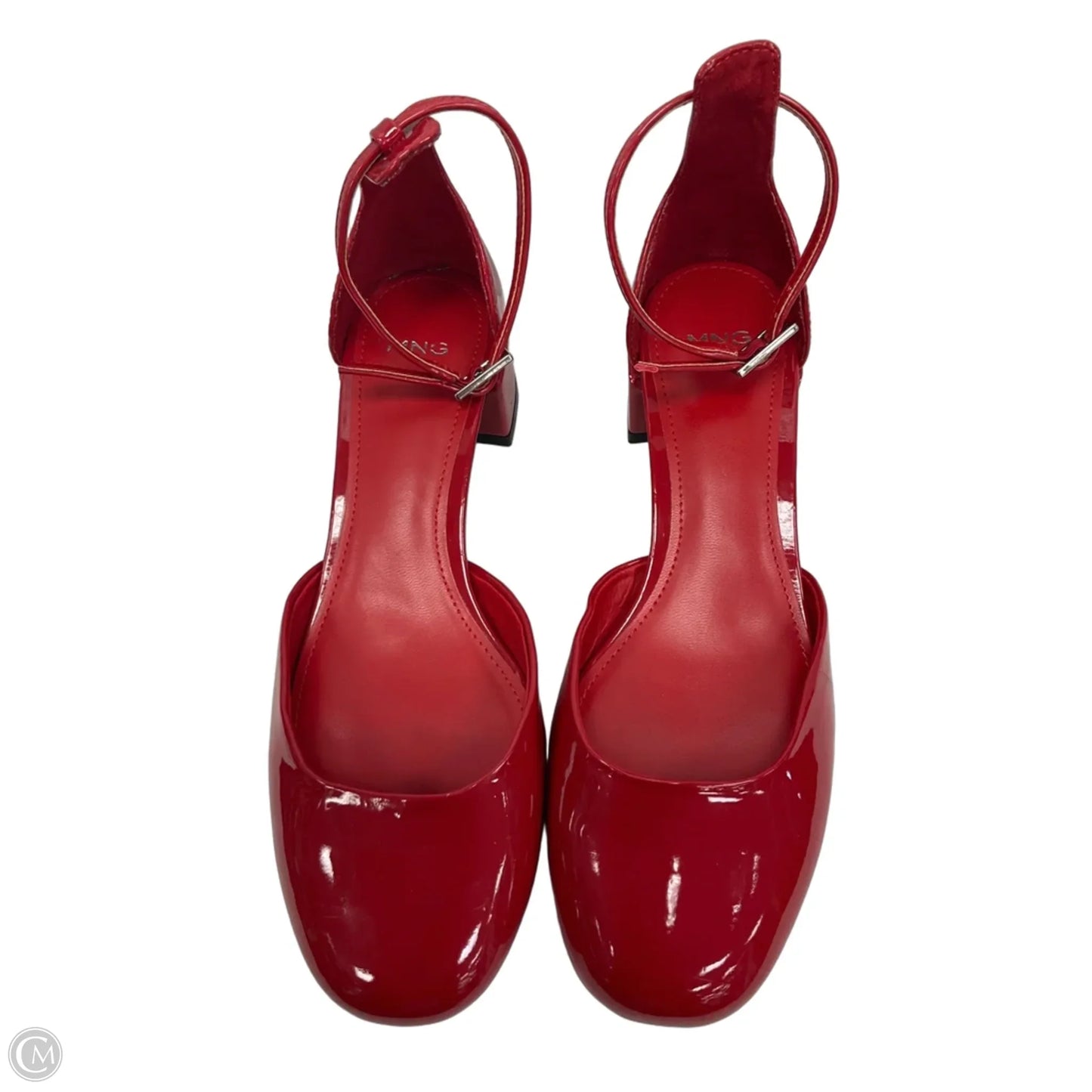 Shoes Heels Block By Mng In Red, Size: 6