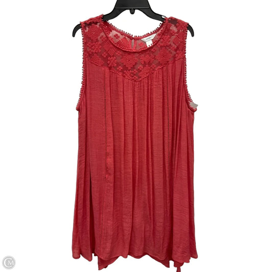 Dress Casual Midi By Cj Banks In Pink, Size: 3x