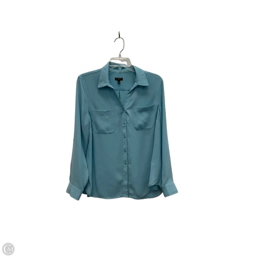 Blouse Long Sleeve By Talbots In Blue, Size: Lp