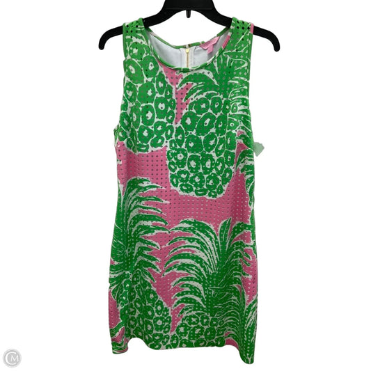 Dress Designer By Lilly Pulitzer In Green & Pink, Size: L
