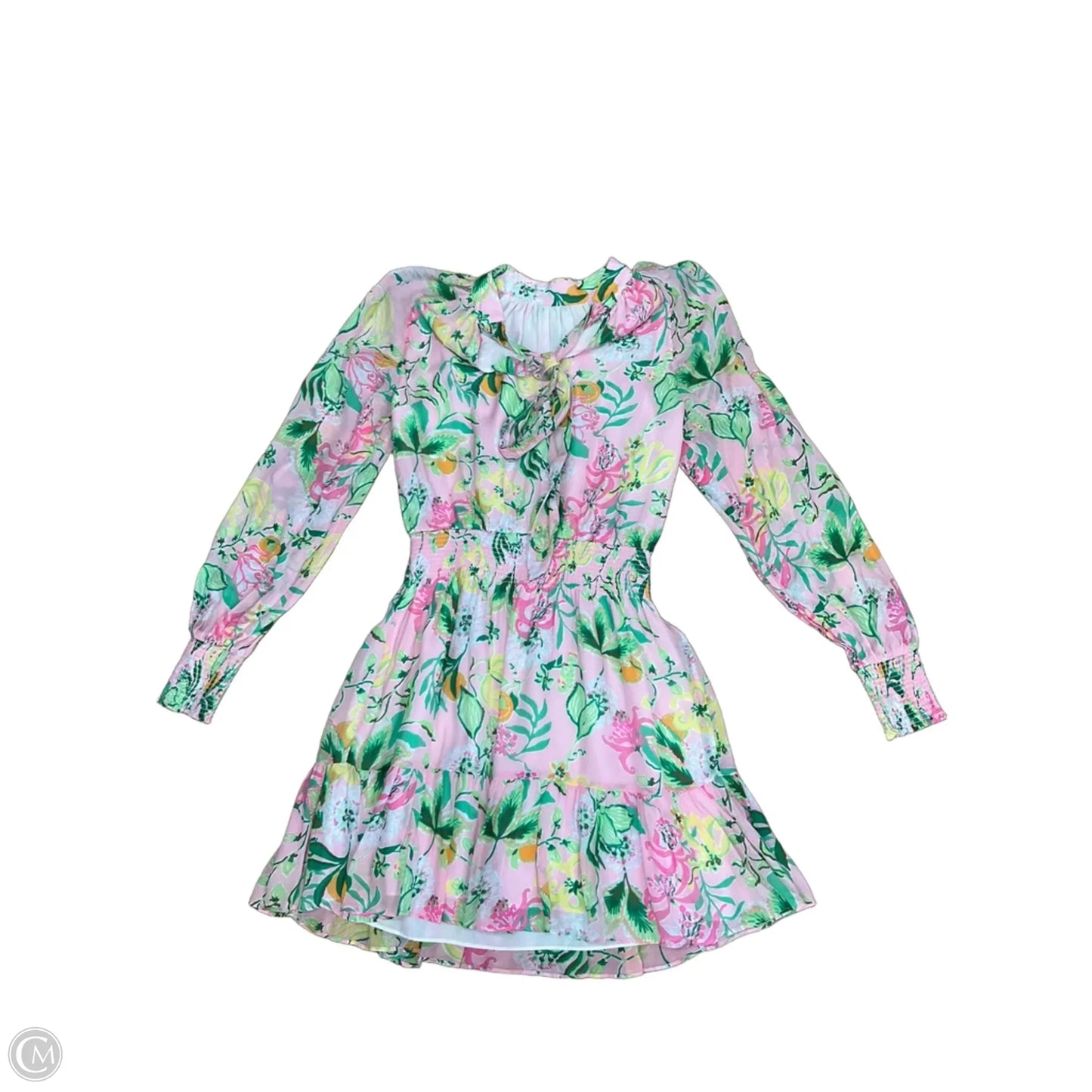 Dress Designer By Lilly Pulitzer In Green & Pink, Size: S