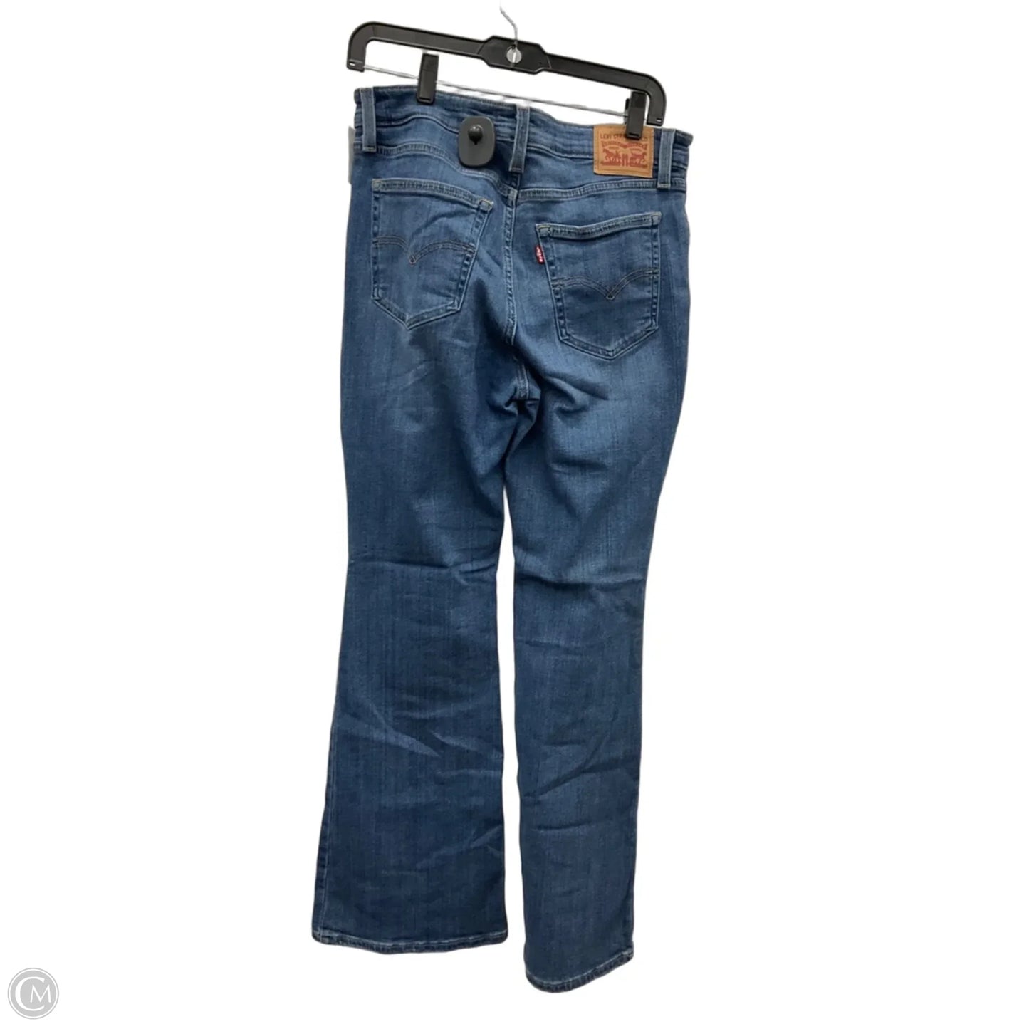 Jeans Flared By Levis In Blue Denim, Size: 8