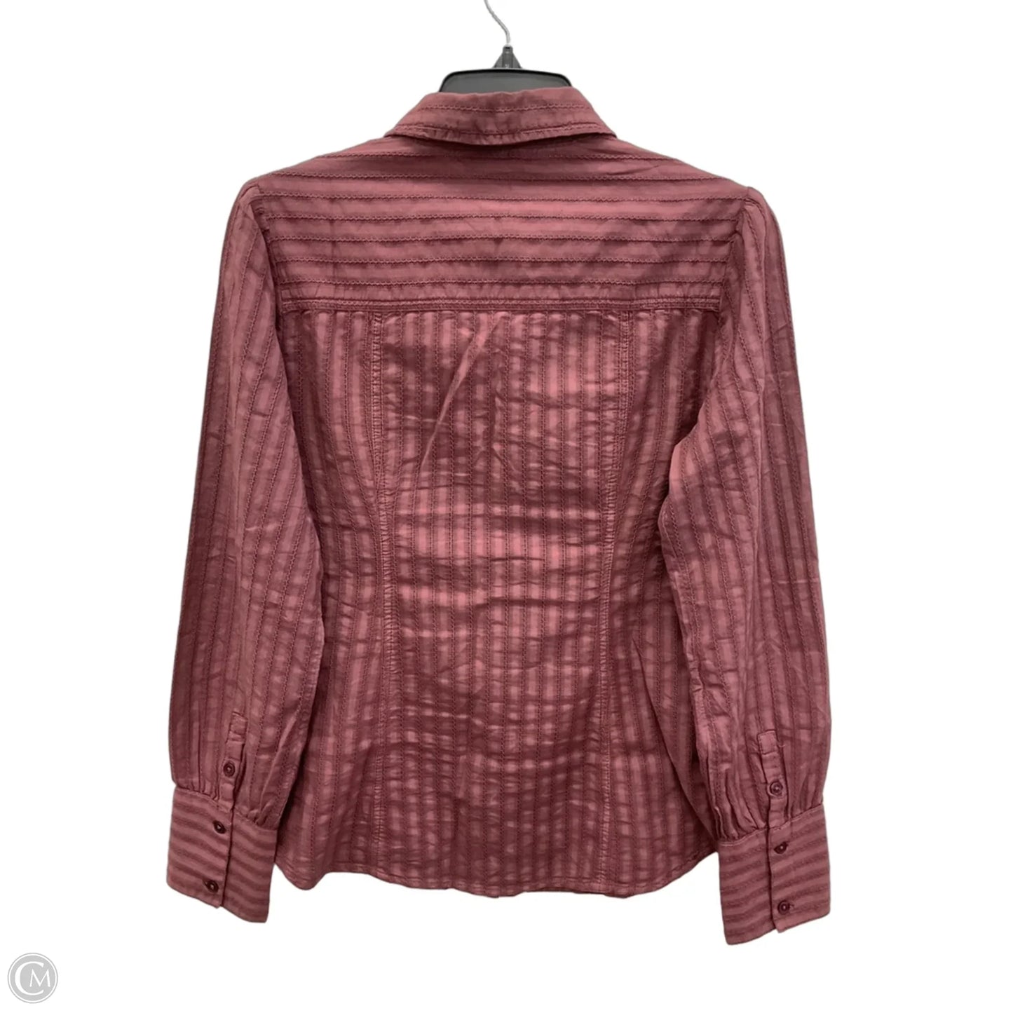 Blouse Long Sleeve By Pilcro In Purple, Size: M