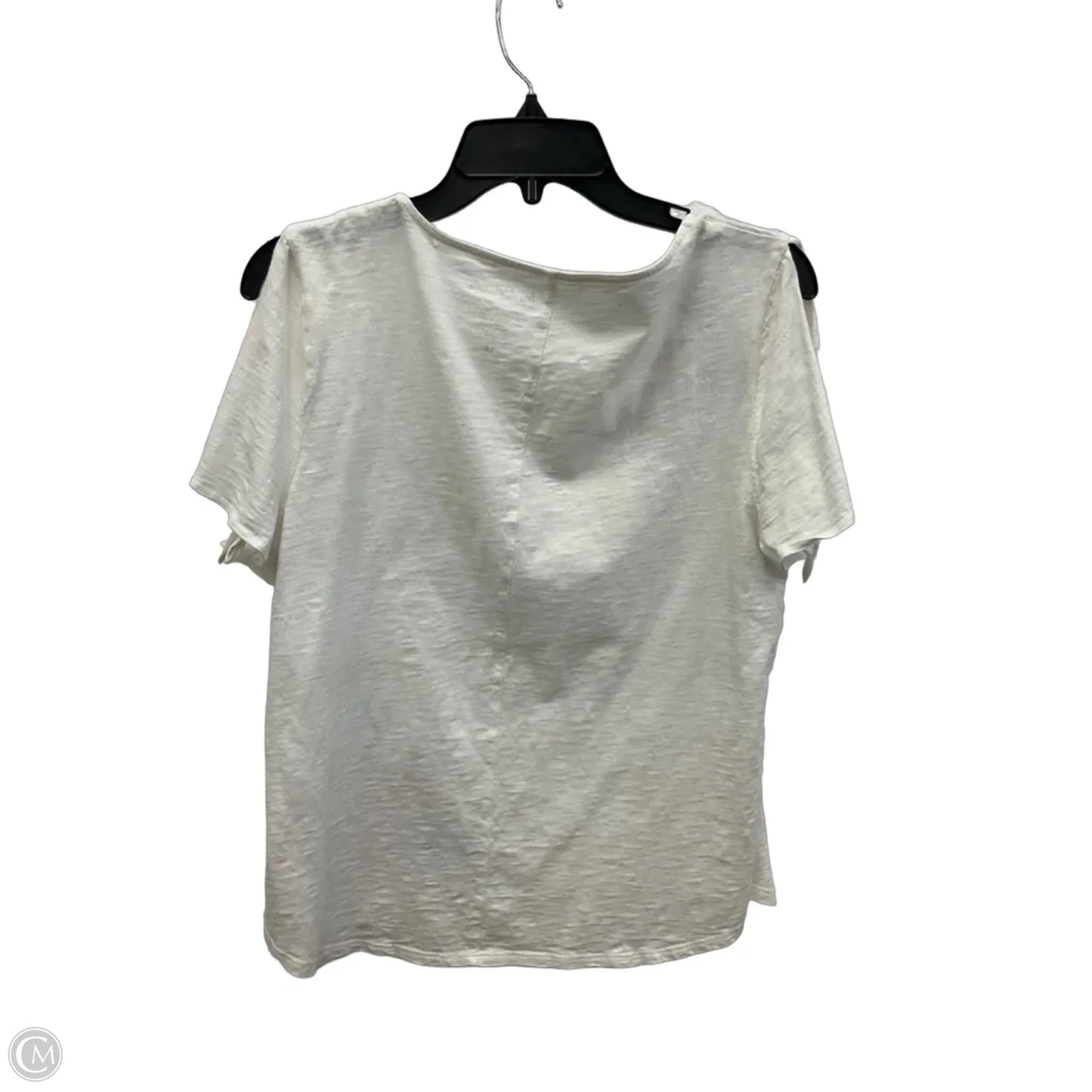Top Short Sleeve By Chicos In White, Size: S