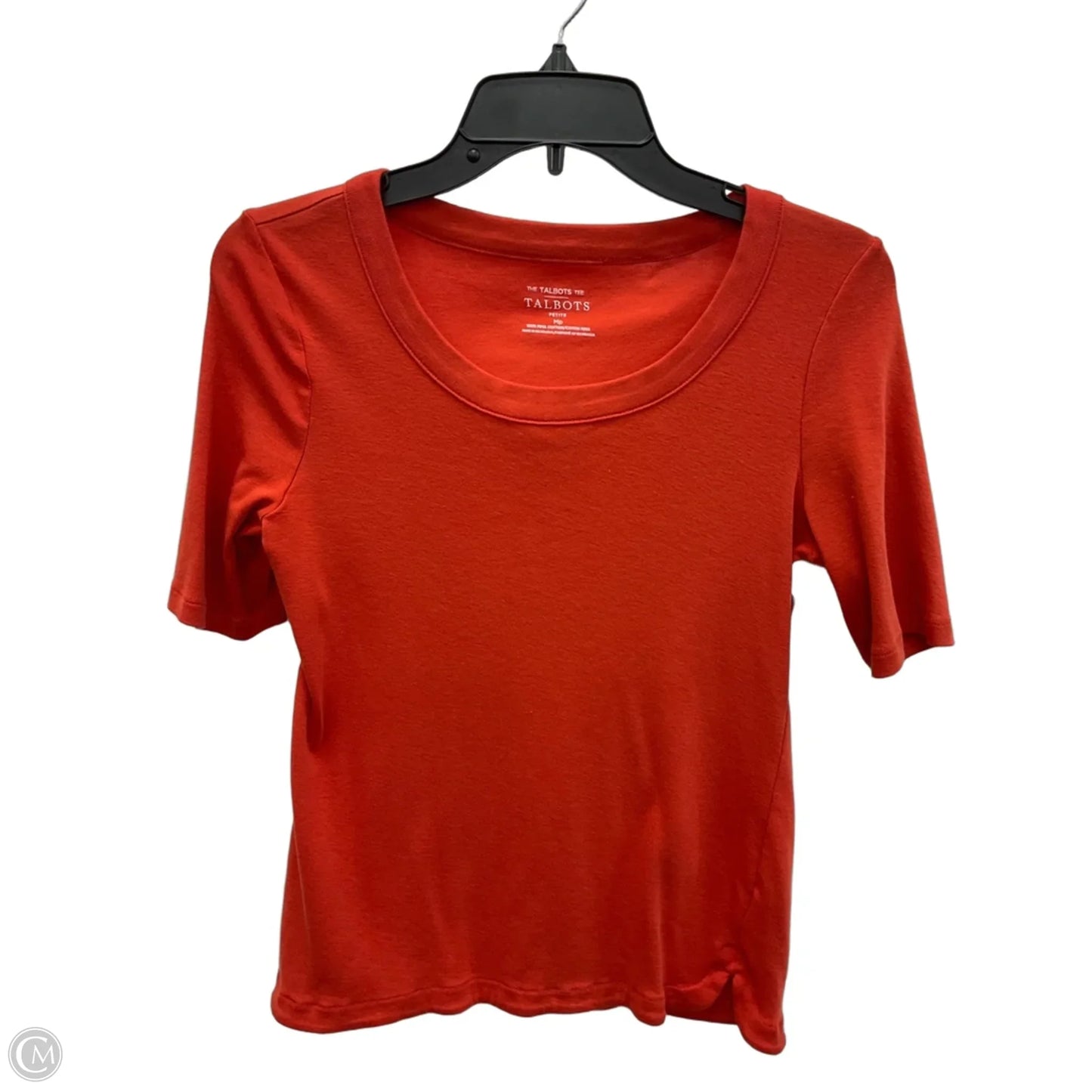 Top Short Sleeve By Talbots In Orange, Size: Mp