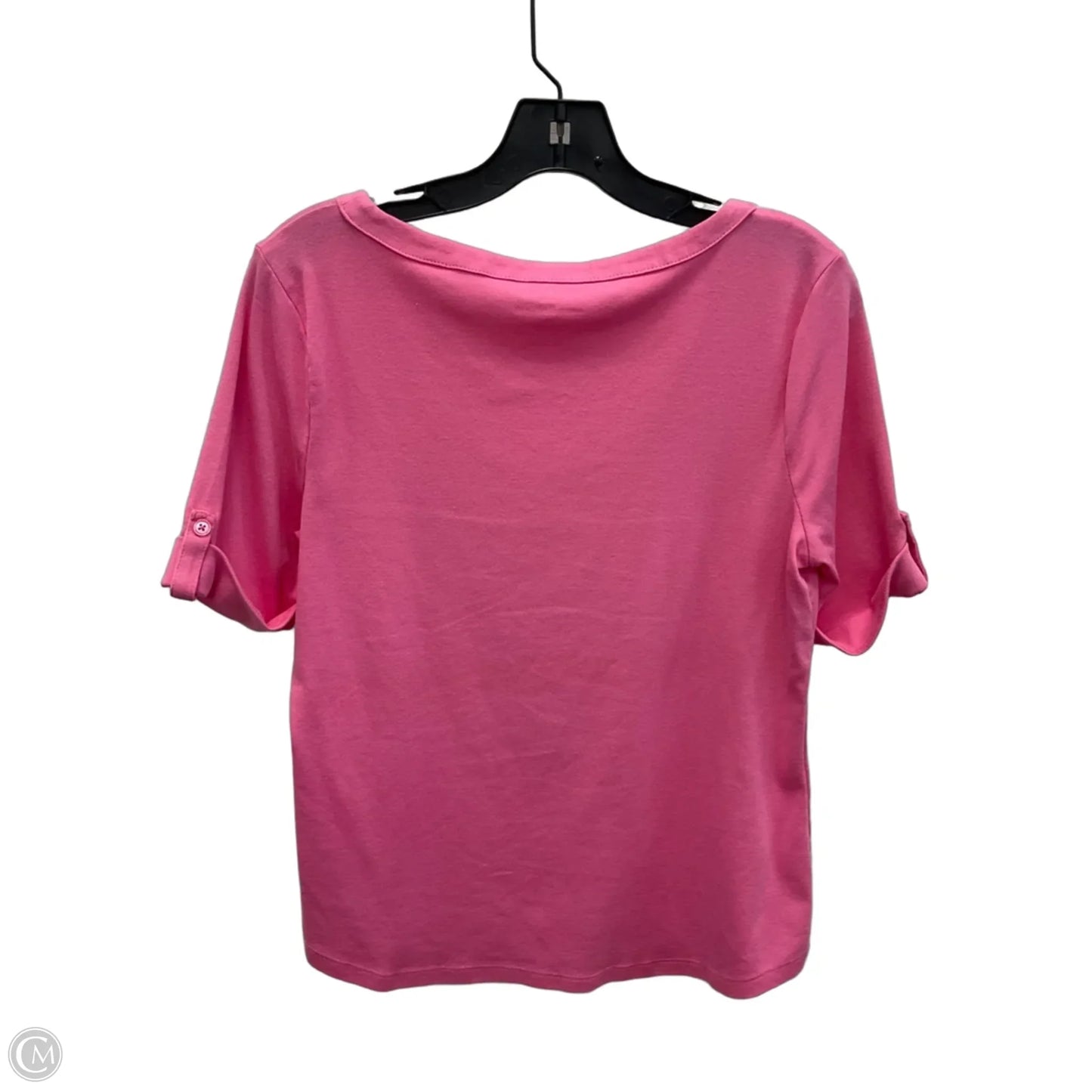Top Short Sleeve By Talbots In Pink, Size: Lp