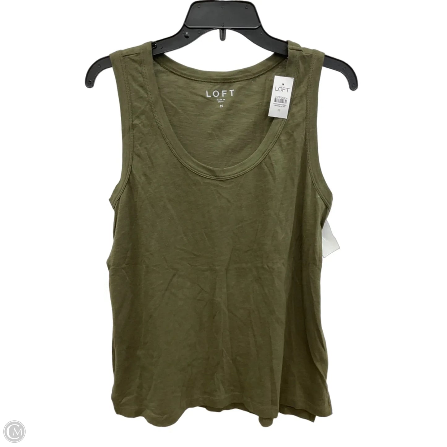 Top Sleeveless Basic By Loft In Green, Size: M