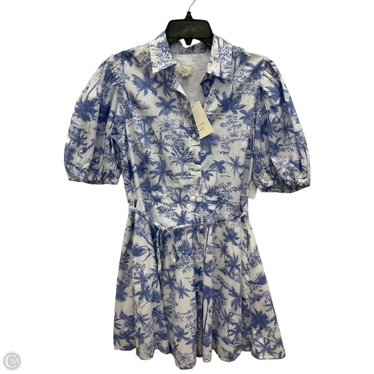 Dress Casual Short By A New Day In Blue & White, Size: S