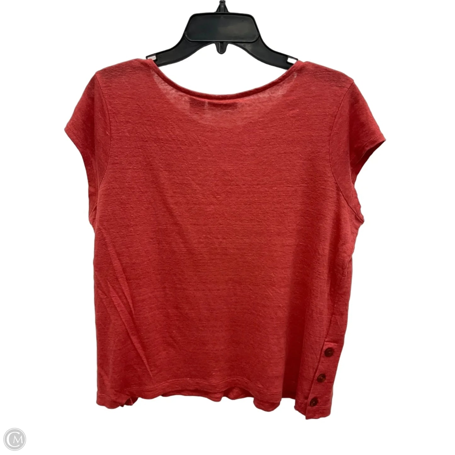 Top Short Sleeve By Tahari In Red, Size: M